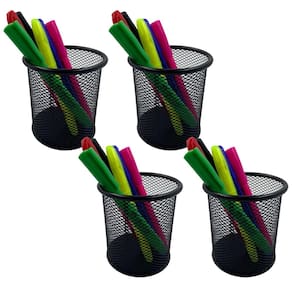 Porta Lapis Aramado Kit 4 Unidades Organizador Caneta Lapis Regua Treco Escritorio Mesa de Trabalho Escrivaninha Home Office Empresa Multiuso