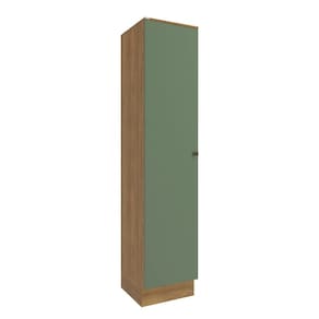 Paneleiro Celeste Kappesberg 100% MDF 1 Porta Nogueira/Verde 50cm
