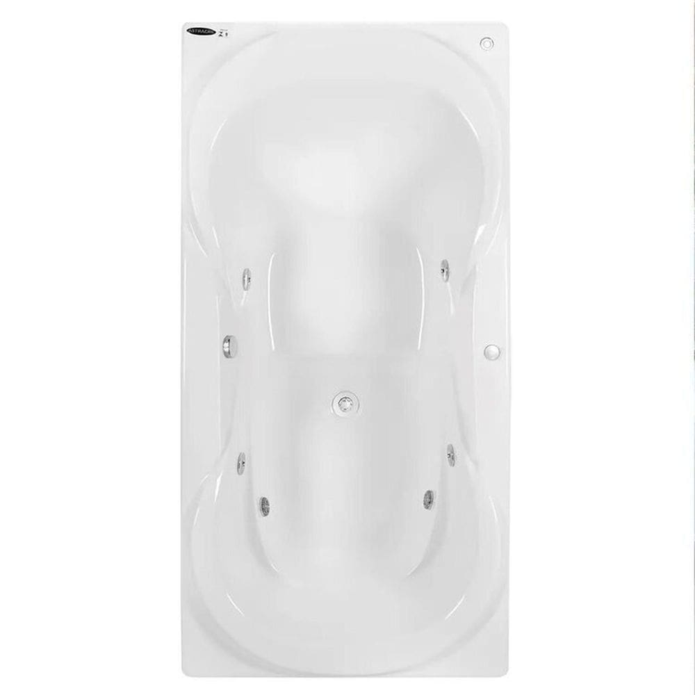 Banheira de Hidromassagem Due Gran Luxo 160x90x50cm - P4 - 220v - com Aquecedor e Cromoterapia Branco