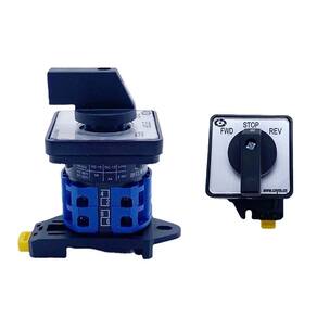 Interruptor rotativo de comutação FWD-STOP-REV 2DIN 25A 690V