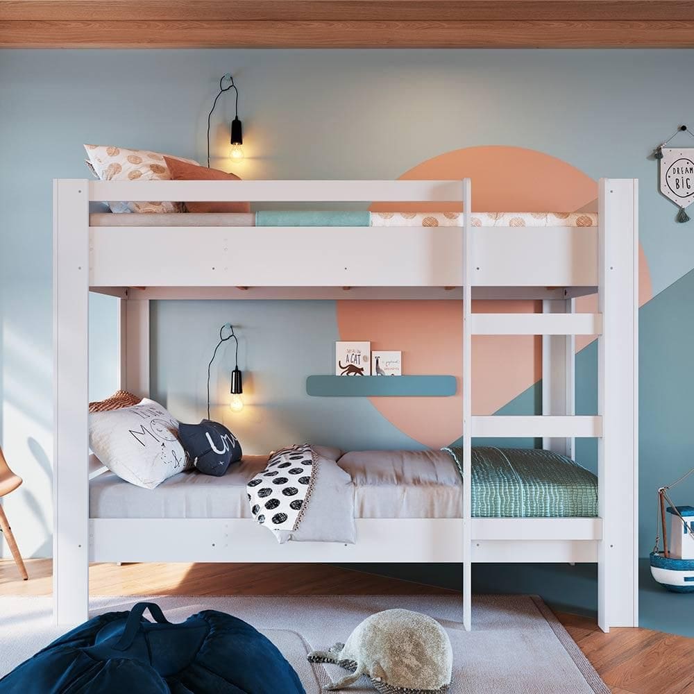 Beliche Infantil Com 2 Colchões Ortobom 91cm x 195cm Branco Boyd Shop JM - Branco