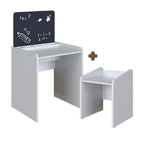 Mesinha com Lousa e Cadeirinha Infantil Branco Gulliver Shop Jm