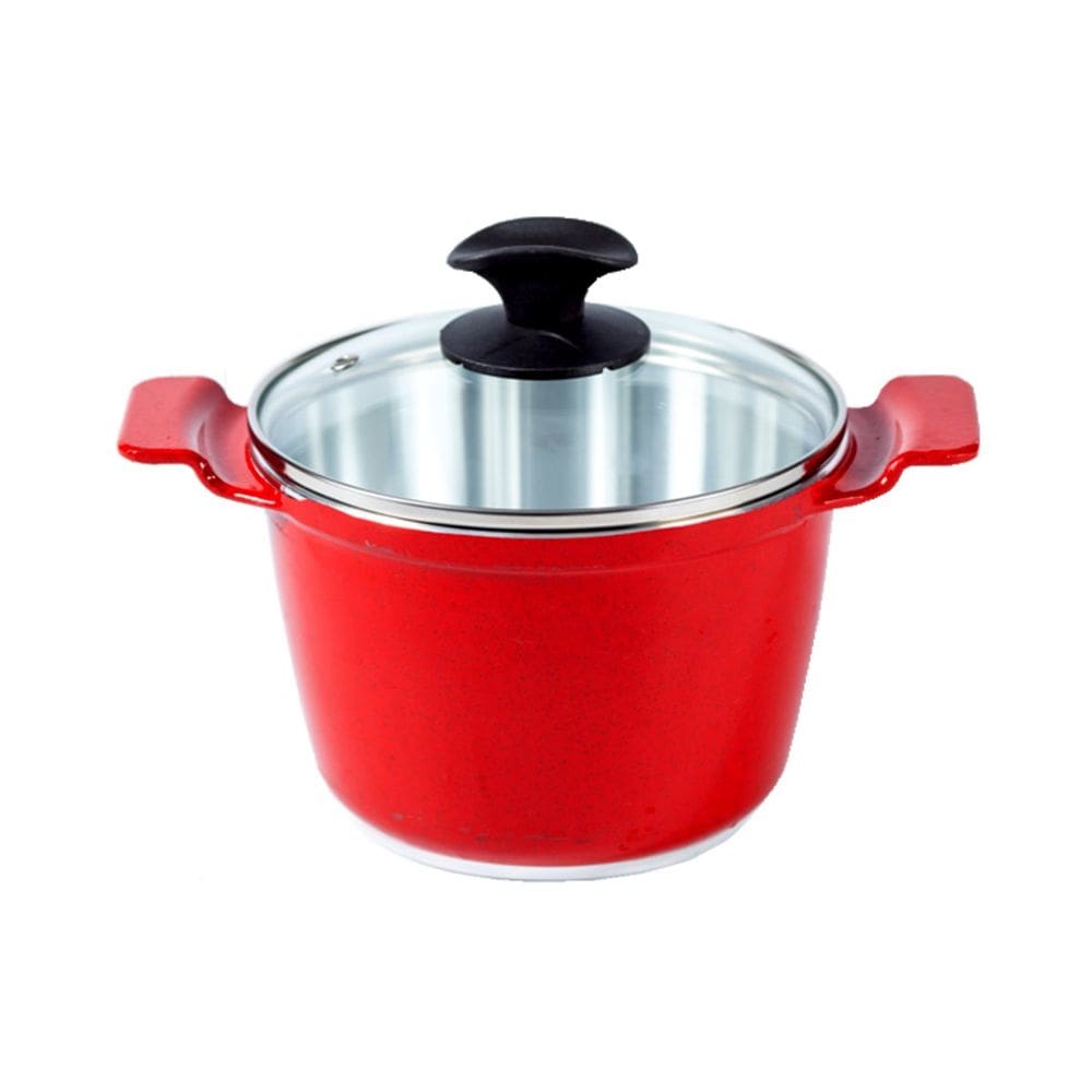 Caldeirão Vermelho Alça de Alumínio Diamantado TV 16cm