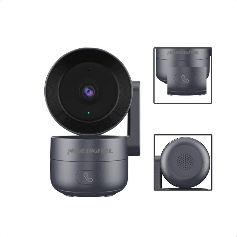 Câmera inteligente Wi-Fi Botão Chamada Onvif Tuya Alexa 360