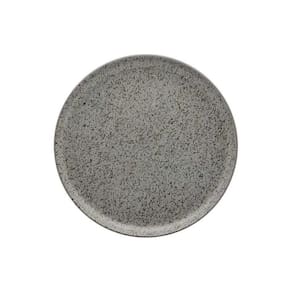 Prato Sobremesa Em Cerâmica Flat Gray 20cm Oxford