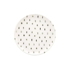 Prato Sobremesa Em Cerâmica Flat Samambaia 20cm Oxford