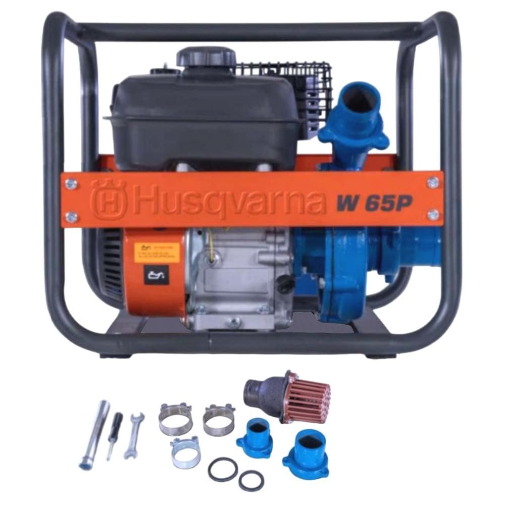 Motobomba à Gasolina Husqvarna 2,5"/ 2" W65P 35000 L/h 6HP Partida Manual