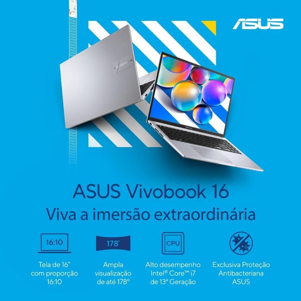 Notebook ASUS Vivobook 16 X1605VA Intel | Casas Bahia