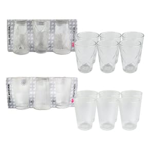 Kit Jogo 12 Copos de Vidro Praticasa 200ml Arizona Cor Transparente