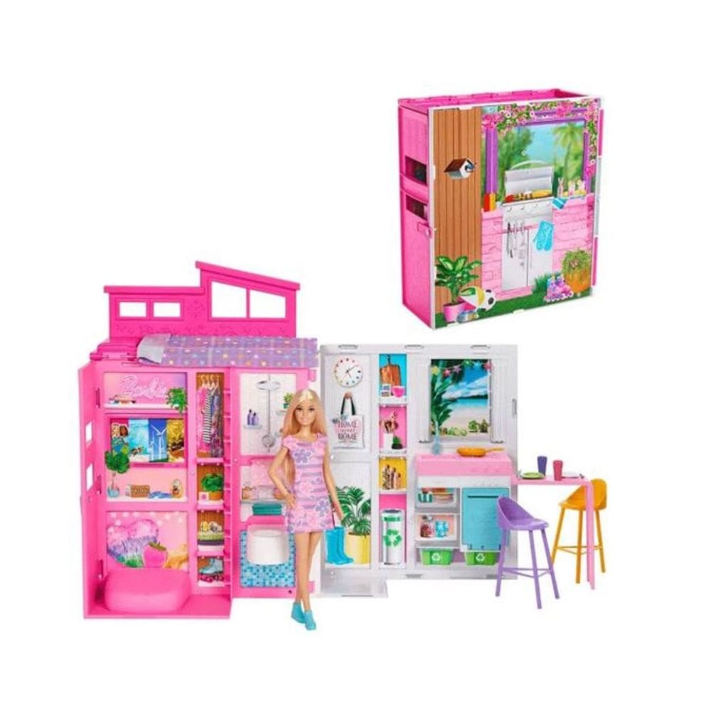 Barbie Casa De Bonecas Glam Com Boneca - Mattel