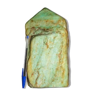 01 Aventurina Verde Pé Bico e Corpo Polido 2,5Kg 23cm Tipo B