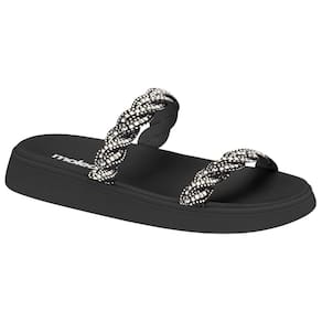 Sandália Flatform Feminina Moleca 5469.133 Preta