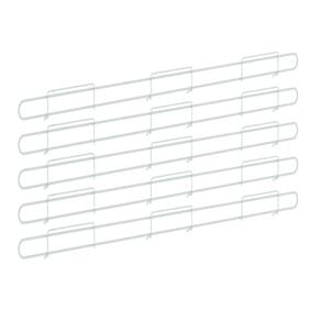 Anteparo Frontal FIT 090 Branco Para Bandeja Gondola Kit 20