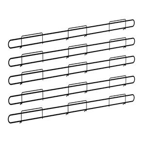 Anteparo Frontal FIT 078 Preto Para Bandeja Gondola Kit 10