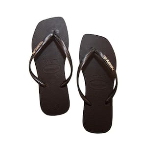 Chinelo Feminino Havaianas REF: SLIM SQUARE LOGO METALLIC