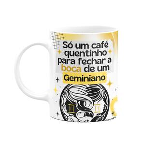 Caneca Divertida Signos Gêmeos - Café e Geminiano