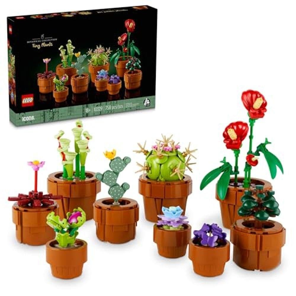 Lego Icons: Mini Plantas, Construção Decorativo, 10329