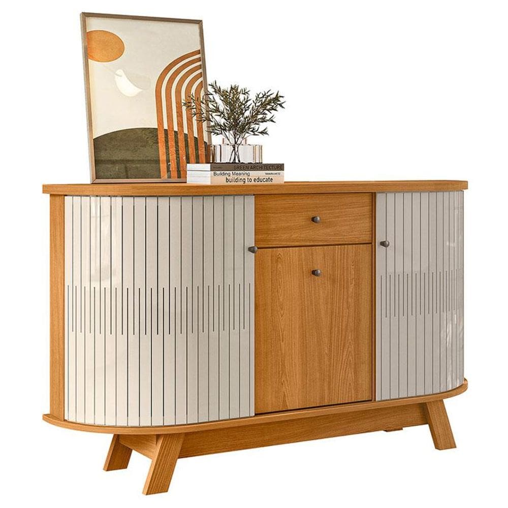 Aparador para Sala Buffet Monza Cinamomo Off White – Madetec