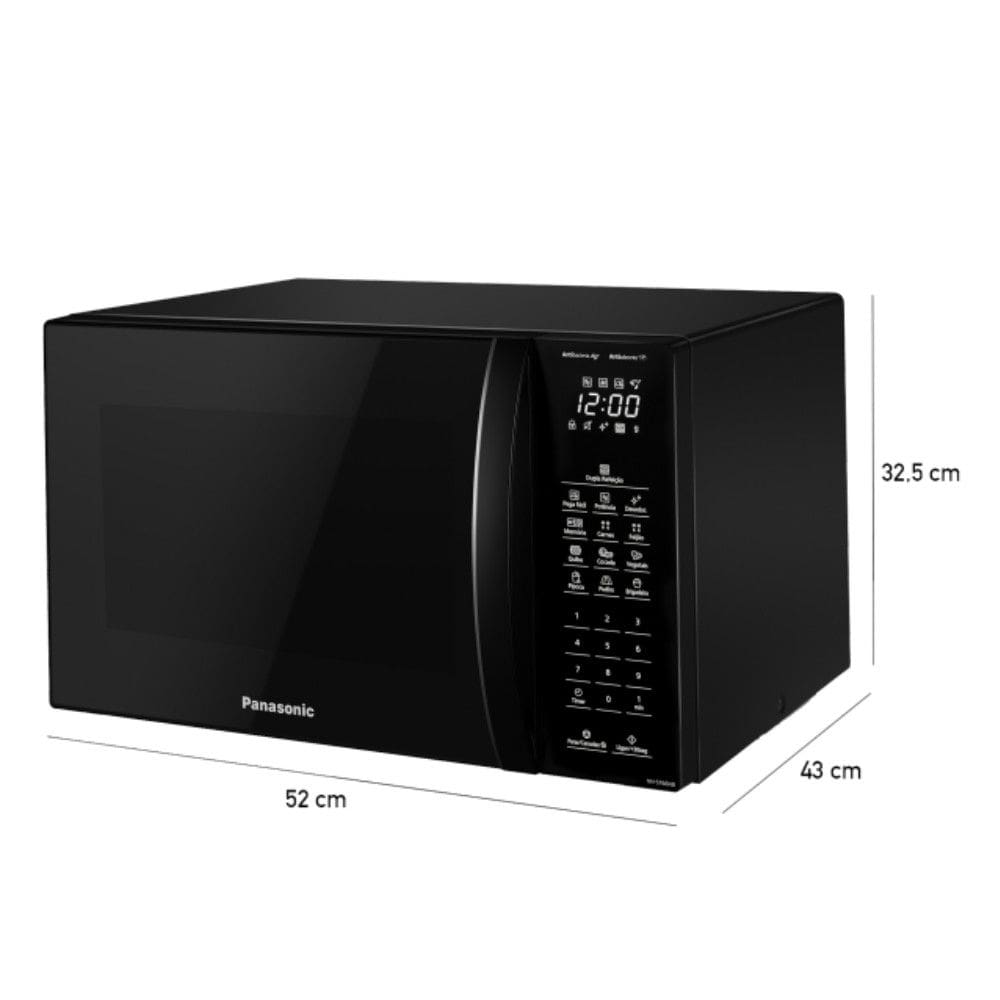 Microondas Panasonic Dupla Refeição ST66NBRU 34L | Casas Bahia