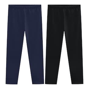 Kit 2 Calças Legging Básica Kyly Infantil Menina Qualidade