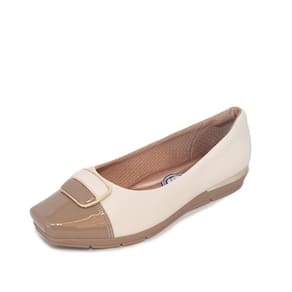 Sapato Feminino Piccadilly Anabela Maxi Therapy REF: 147304 NAPA STRECH-VERNIZ