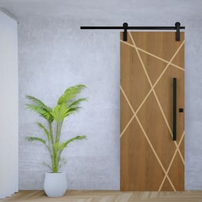 Porta de Correr Padrão Imbuia Agatha Trilho Soft Puxador Barra Chata 800 Mm 120 X 210 Esquerdo Natural