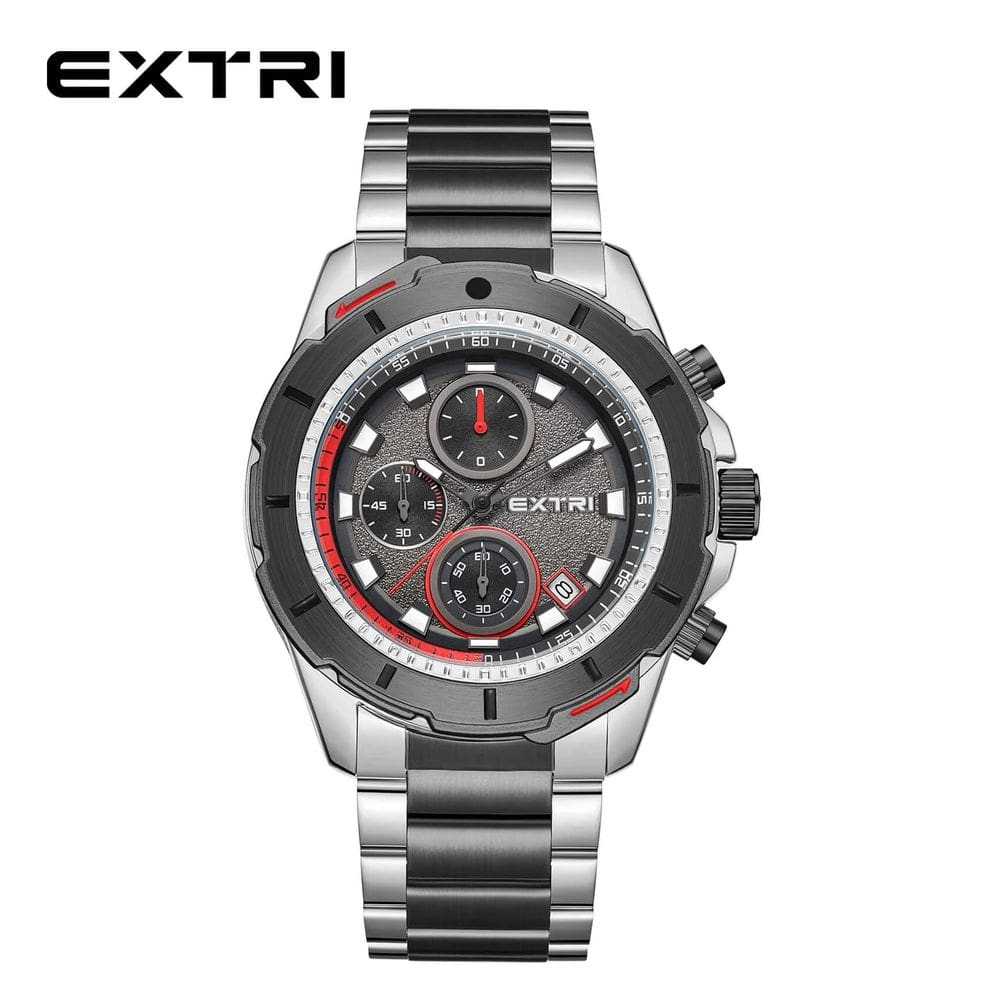 Relógio Masculino Extri X6071 3ATM Prata