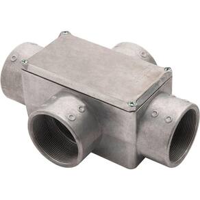 Condulete Fixo 3" Tipo "x" - Com Tampa - Rosca Bsp - Sem Pintura