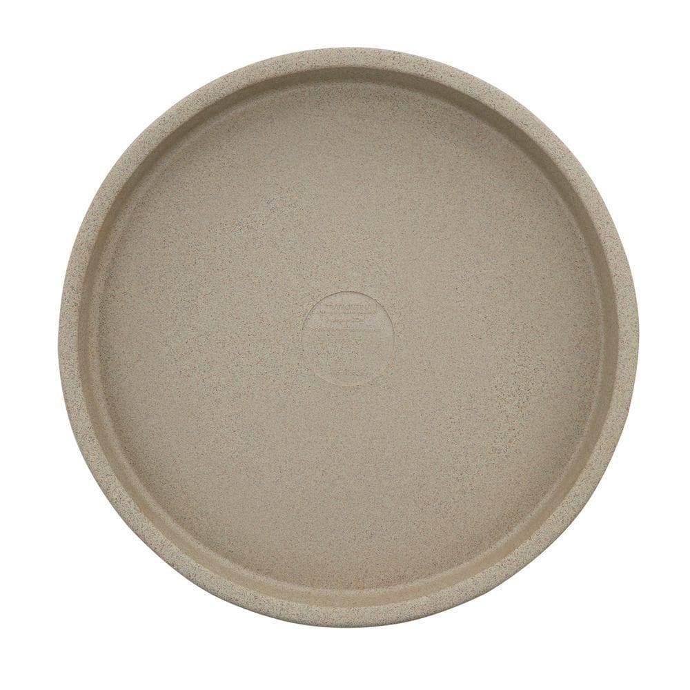 Prato Para Vaso Tramontina Em Polietileno Granito Areia G