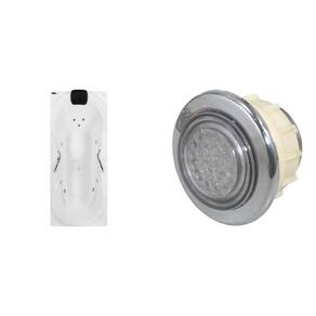 Banheira de Hidromassagem Due Gran Luxo P3 - 220v - com Aquecedor e Cromoterapia Branco