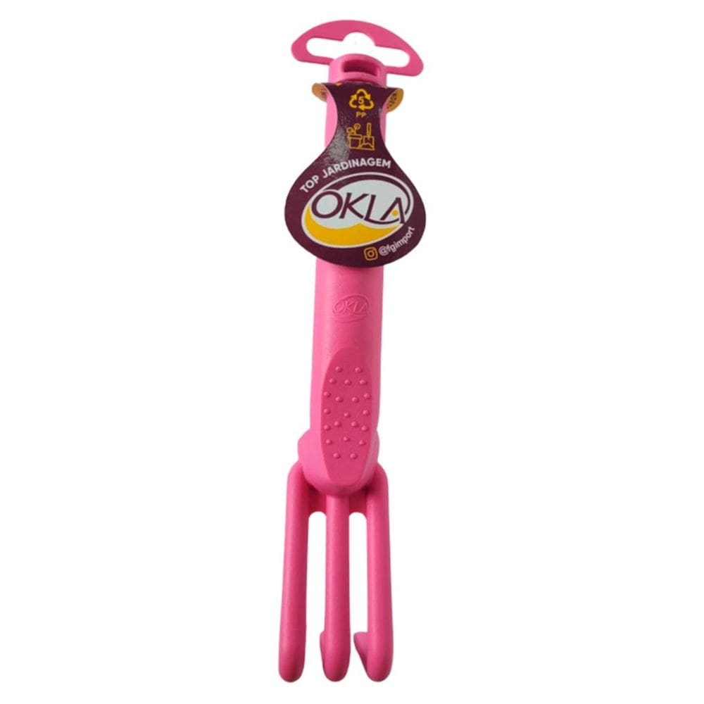 Ancinho de Plástico para Jardim (Rosa) OKLA