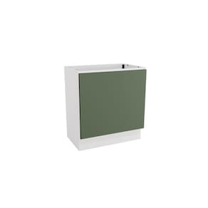 Balcão Para Forno de Embutir Celeste Kappesberg 100% MDF Branco/Verde 80cm