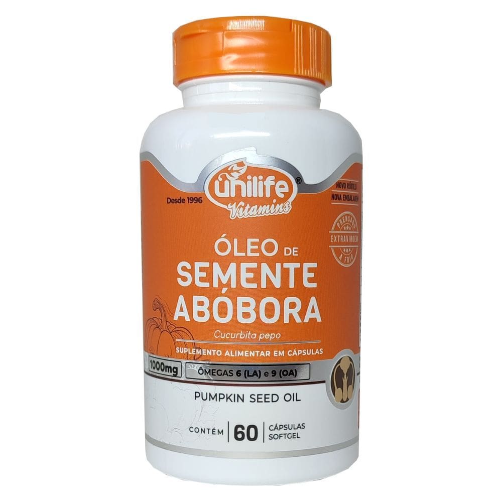 Óleo de Semente de Abóbora 60 cápsulas