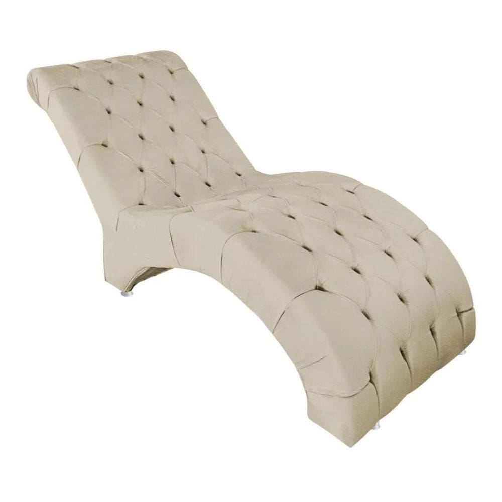 Recamier Divã Espreguiçadeira Para Sala Cliníca Estética Queila Suede
