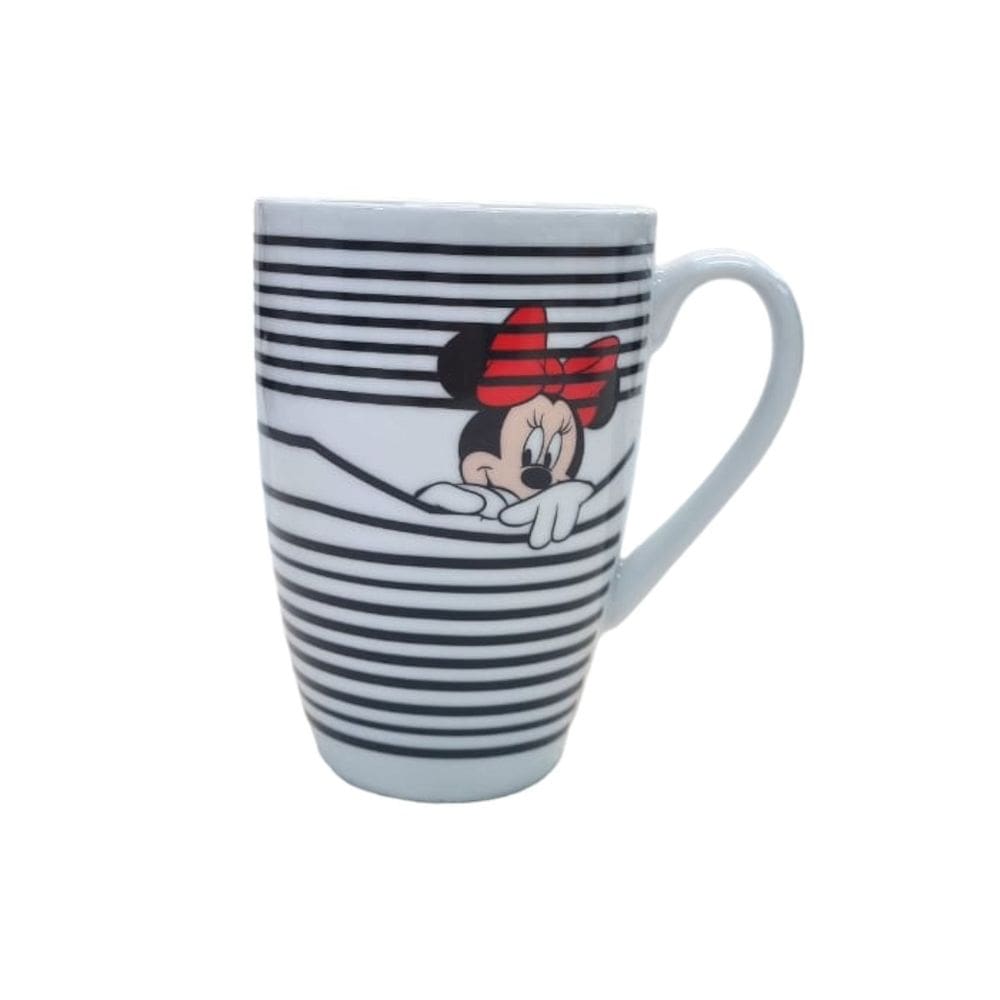 Ud.home Caneca Porcelana Minnie Listras 350 Ml