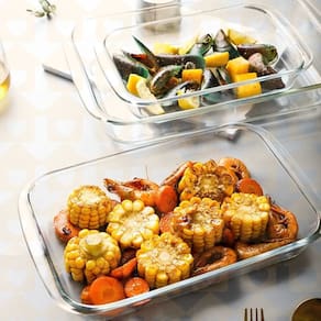 1UN Refratorio S/ Tampa 1,6L Vidro Resistente Forno Airfryer