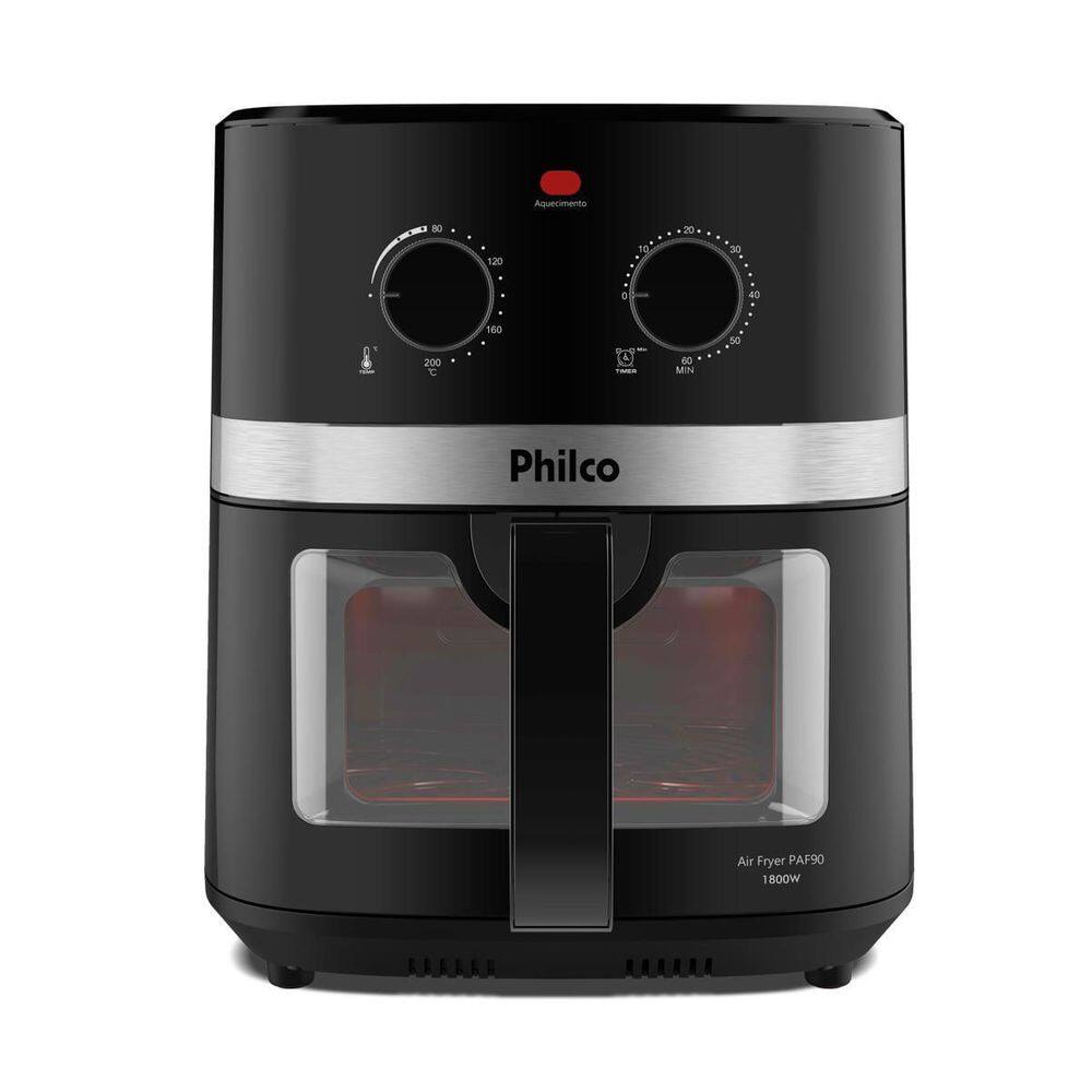 imagem-Fritadeira Air Fryer Philco 9L 1800W PAF90 Redstone - 110V