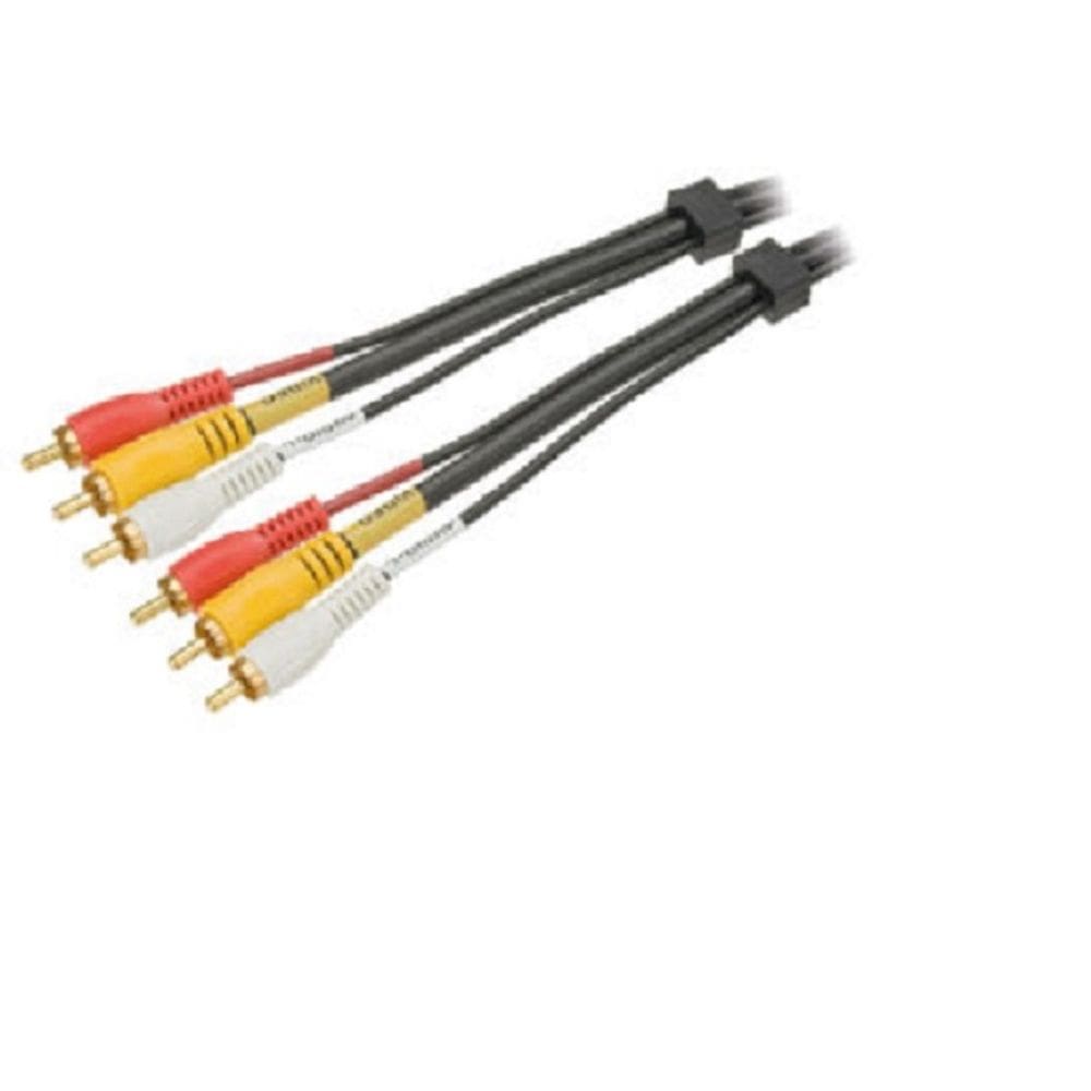 Cabo 3rca + 3rca Gold Com Coaxial - 5m