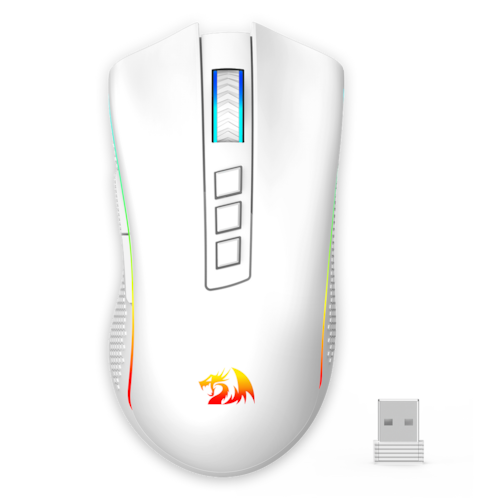 Imagem do produto Mouse Gamer Redragon King Cobra 2 Lunar White RGB 24000 DPI em Casas Bahia