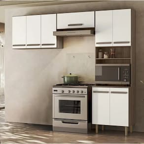 Armario de Cozinha Lemon com 8 Portas 222 cm - Nicioli