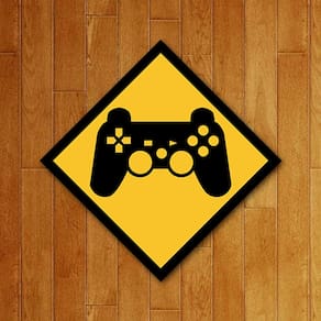 Placa Decorativa - Controle Ps