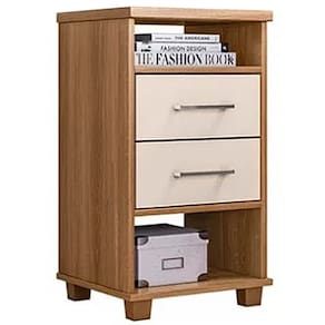 Mesa de Cabeceira Valente com 2 Gavetas Rud Rack