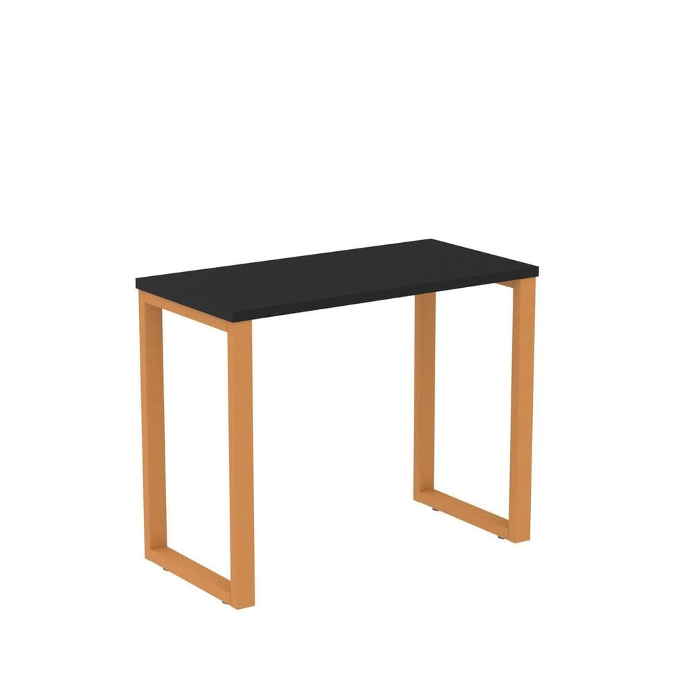 Mesa Madeira 900x450mm M90/45p25tub Preto/Laranja picasso