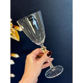 Jogo de 6 taças para água Elizabeth em cristal ecológico 350ml A23cm