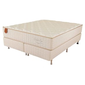 Cama Box Queen Size (Box + Colchão) 158x198x67 Pro Látex Gel Sense Prorelax Molas Ensacadas Pillow In Turn Free - Bege