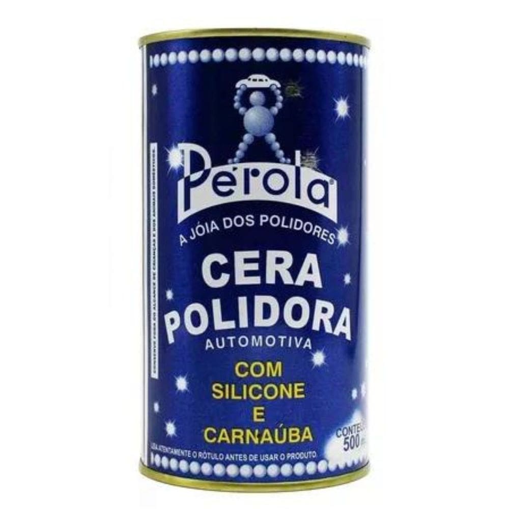 Cera Polidora Automotiva Com Silicone Carnaúba Pérola 500ml