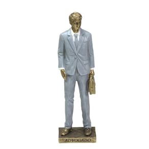 Figura Decorativa Estatueta Homem Advogado 25 X 7 X 6 Cm