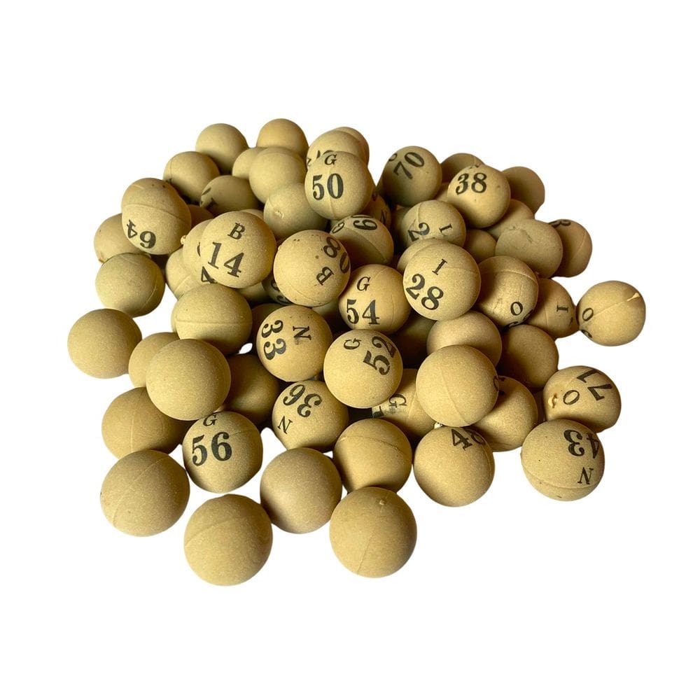 Bolinhas Numeradas 1 A 75 Plásticas 16 MM Para Jogo De Bingo N°1