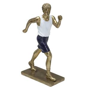 Figura Decorativa Estatueta Homem Atleta 26 X 15 X 7 Cm
