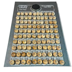 Tabuleiros Com Bolinhas Numeradas 1A 300 Madeira 21 MM